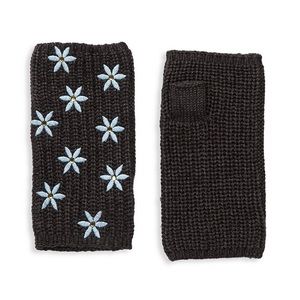 Carolyn Rowan Floral Embroidered Fingerless Gloves #34